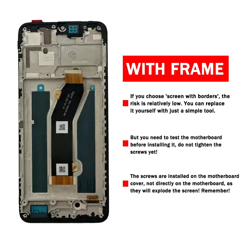 6.9"IPS LCD For ZTE nubia V80 Max Display Screen For ZTE Blade V80 Max LCD Display Touch Screen Digitizer Assembly ZTE phone repair parts
