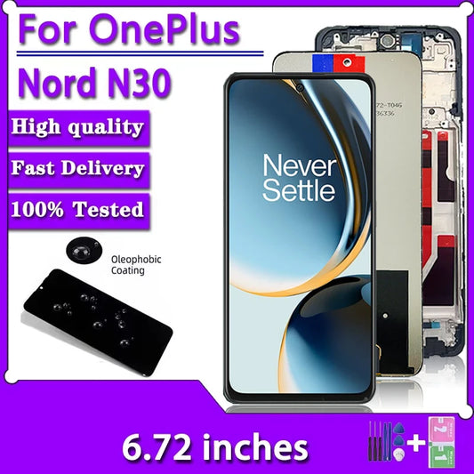 1+N30 5G Display Assembly For OnePlus Nord N30 5G LCD Display Screen Touch Panel Digitizer For One Plus Nord N30 Screen  OnePlus phone repair parts