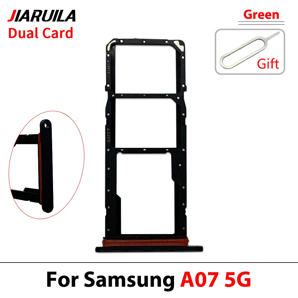 New For Samsung A07 A17 4G 5G Dual SIM Card Tray Slot Holder Adapter Accessories Samsung phone repair parts
