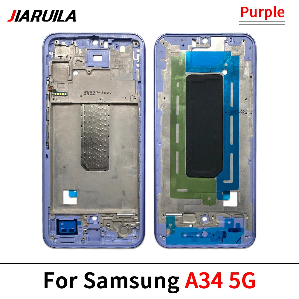 New Front Housing LCD Frame Screen Bezel Holder For Samsung A05 A05s A15 A25 A35 A06 A26 A34 4G 5G Samsung phone repair parts
