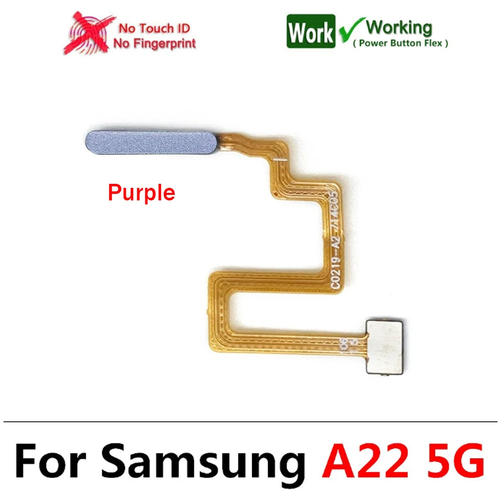 New For Samsung A12 A22 A32 4G 5G Fingerprint Sensor Home Return Key Menu Button Flex Ribbon Cable Samsung phone repair parts