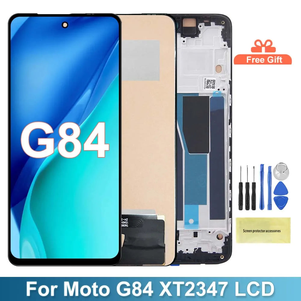 G84 5G For Motorola Moto G84 5G LCD Display Touch Screen Digiziter Assembly For Moto XT2347-2 XT2347-1 Screen Replacement Motorola phone repair parts
