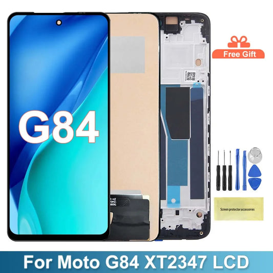 G84 5G For Motorola Moto G84 5G LCD Display Touch Screen Digiziter Assembly For Moto XT2347-2 XT2347-1 Screen Replacement Motorola phone repair parts