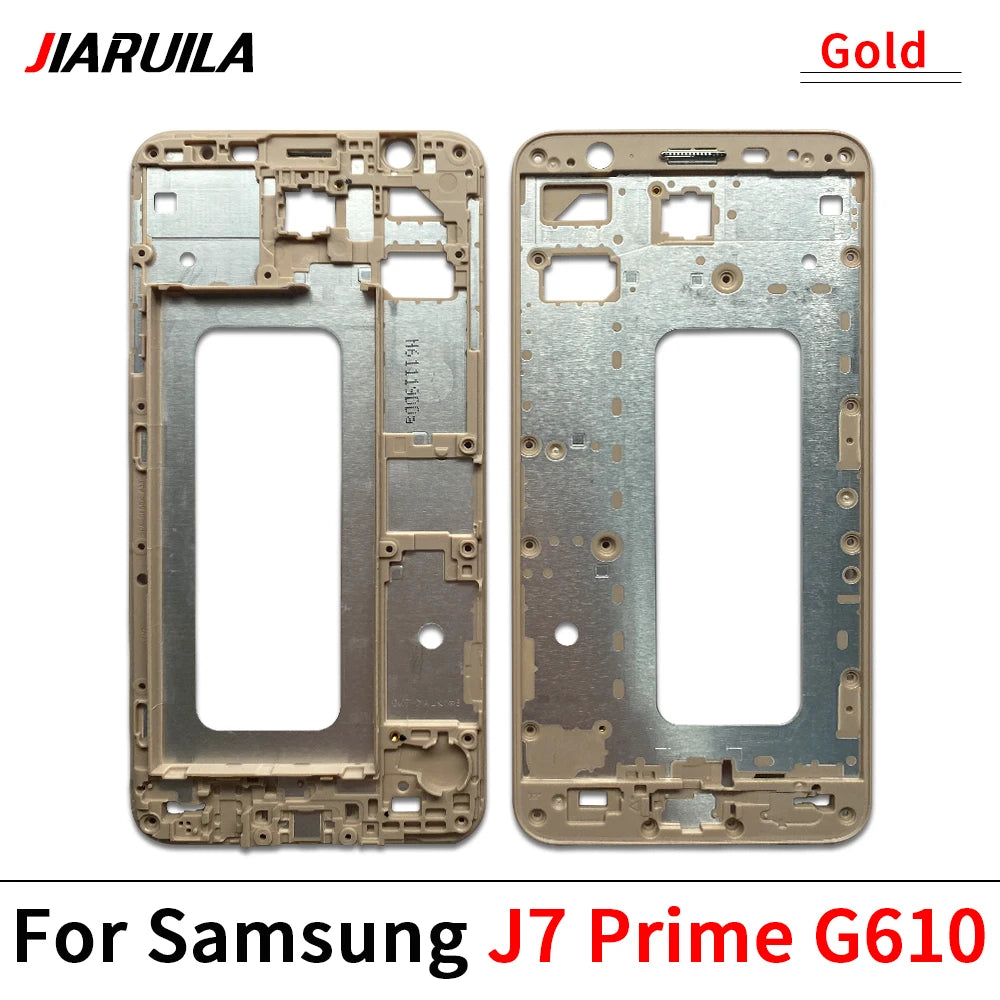 Middle Frame Front Bezel Cover Chassis Housing Back Plate LCD Holder For Samsung J4 J5 J6 J7 Prime Plus Core 2017 J530 J730 J610 Samsung phone repair parts