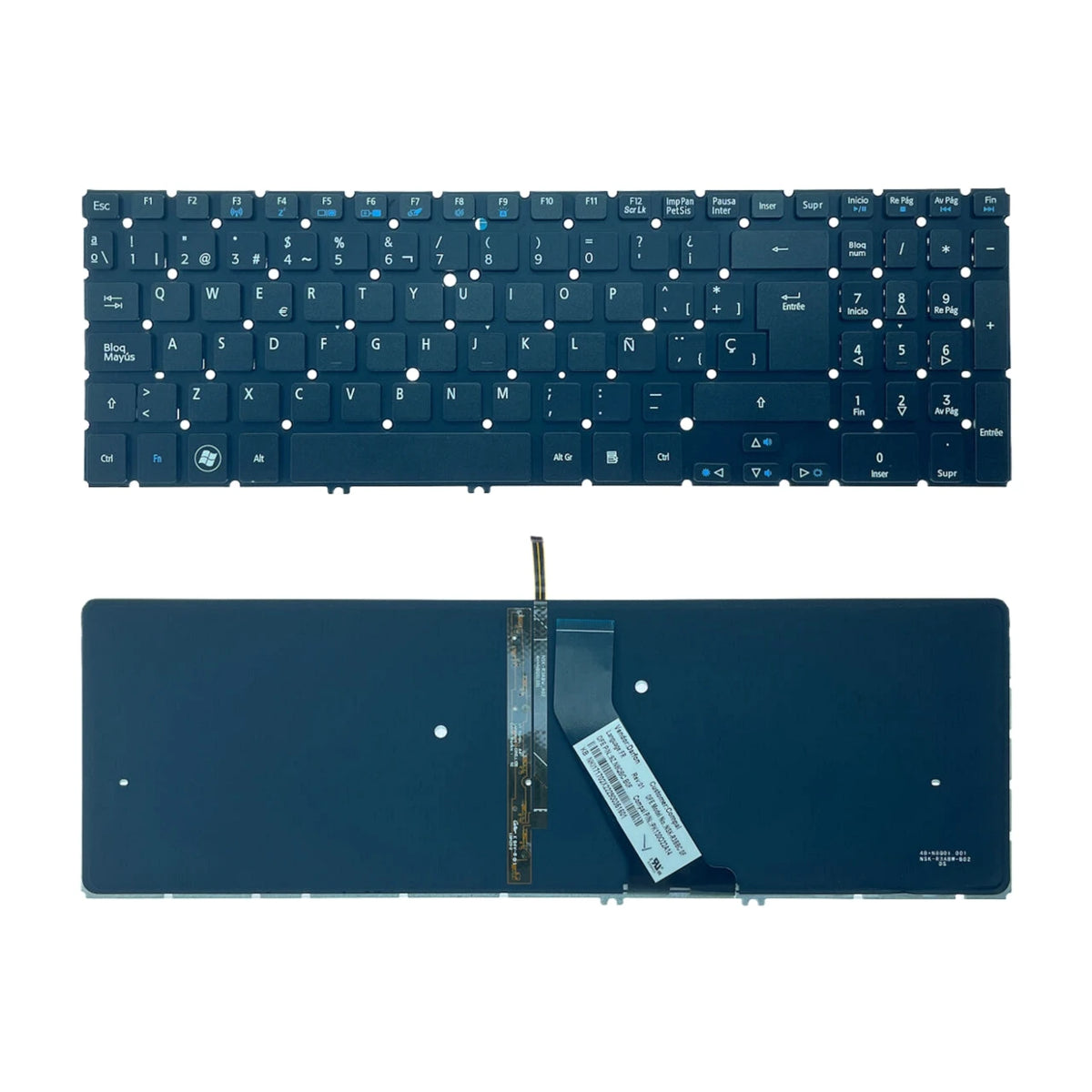 US RU SP AR BR Backlit Keyboard For Acer Aspire V5 V5-531 V5-531G V5-551 V5-551G V5-571 V5-571G V5-571P V5-531P M5-581 Acer laptop repair parts
