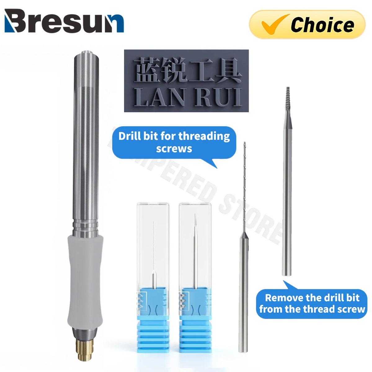 Lanrui Alloy Piercing And Sliding Drill Bit Used for Mobile Phones ipad Removing Stripped Thread Screws Quickly tools kit set Professional Repair Tools
