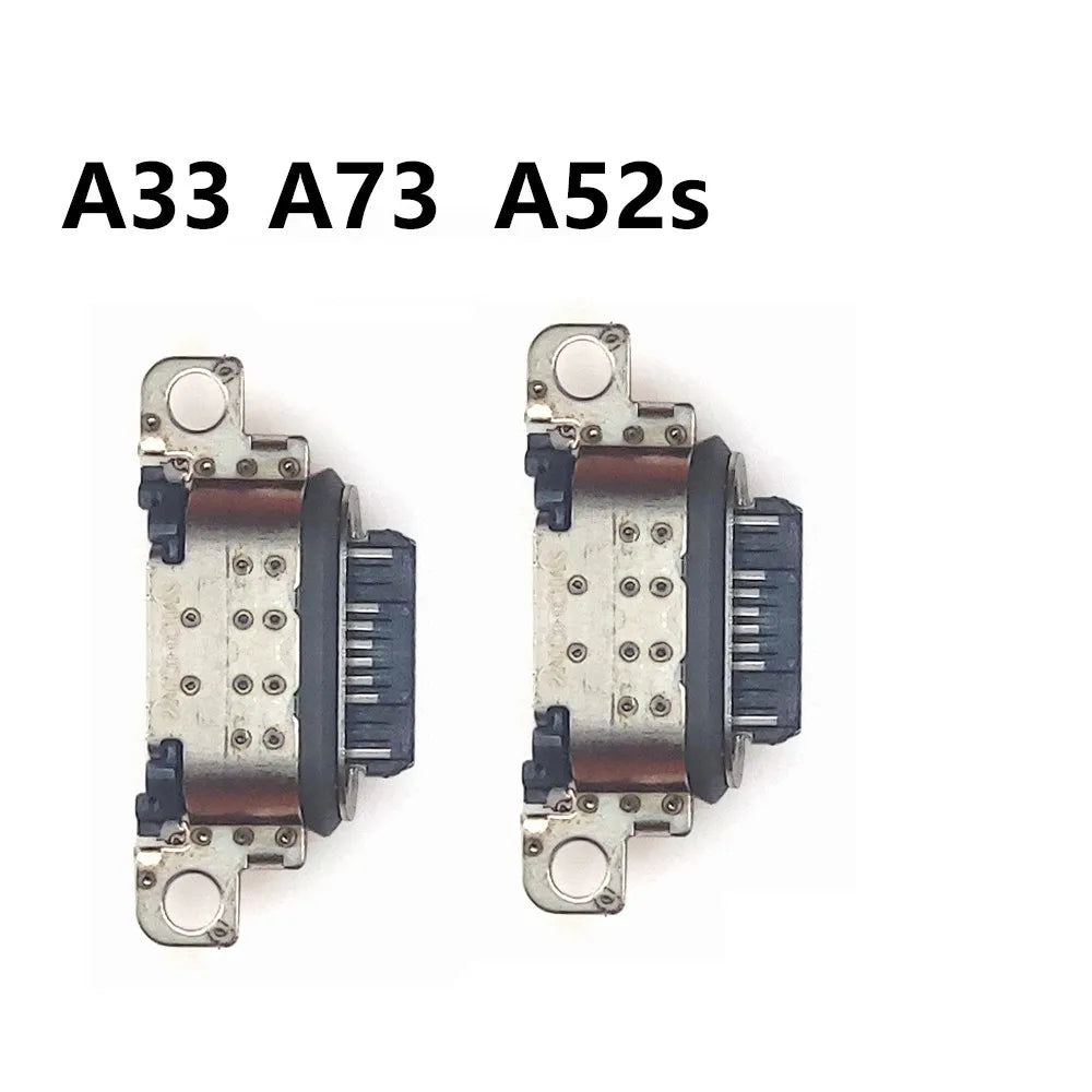 100Pcs/Lot, USB Charging Port Connector Charge Jack Socket Plug Dock For Samsung  A33 A53 A73 A52s 5G Samsung phone repair parts