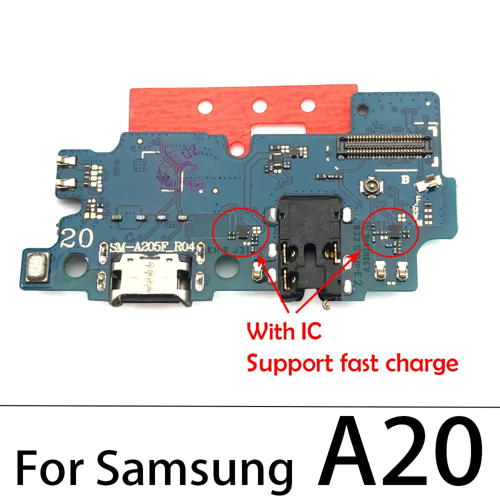 10Pcs, USB Charging Board Port Dock Connector Flex Cable For Samsung A10 A20 A30 A40 A50 A70 A01 A11 A21s A31 A51 A71 Samsung phone repair parts