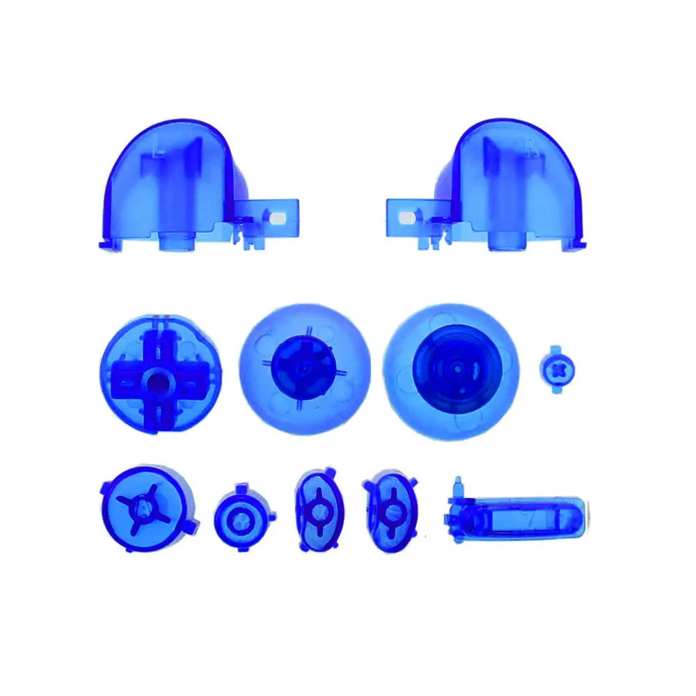 Full Set L R ABXY Z Keypads Buttons With 3D Thumbsticks Caps For GameCube For NGC D Pads Power ON OFF Buttons Game console repair parts