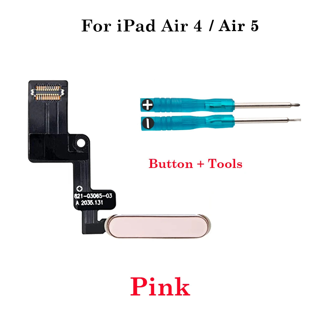 New Power Switch On Off  Button Key Flex Cable For iPad Air 4 Air 5 4G Wifi 10.9 inch A2316 A2324 A2325 No Fingerprint Funciton iPad tablet repair parts
