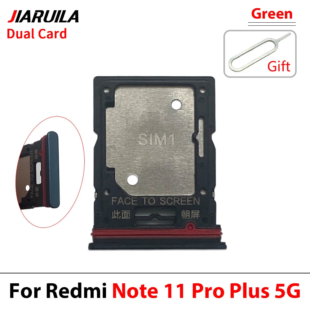 10Pcs, New For Xiaomi Redmi Note 11 11s Pro Plus 4G 5G SIM Card Tray Slot Holder Replacement Parts  Xiaomi  Xiao mi phone repair parts