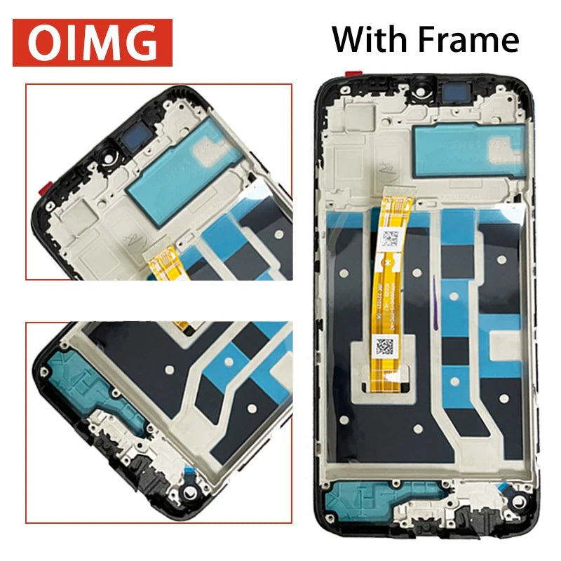 6.56" Screen For Oppo A17 LCD CPH2477 Display Screen Replacement  For Oppo A17K LCD CPH2471 Digital Touch Screen Assembly Oppo phone repair parts Realme phone repair parts