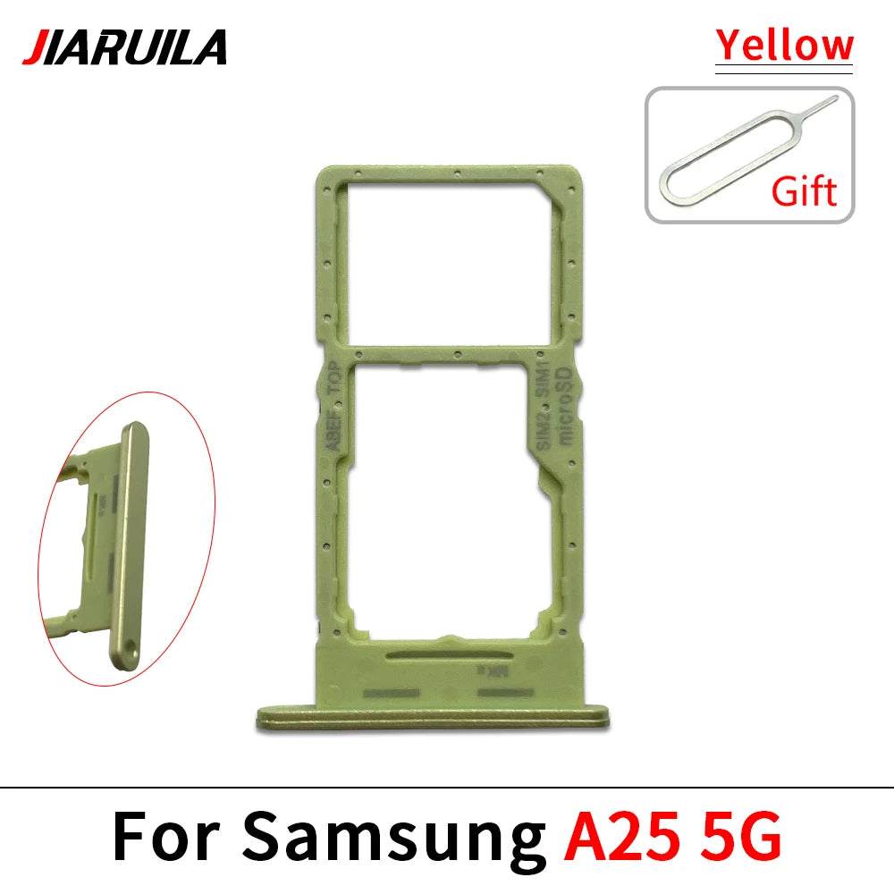 10Pcs, New For Samsung A15 A25 A35 A55 4G 5G SIM Card Slot SD Card Tray Holder Adapter Samsung phone repair parts