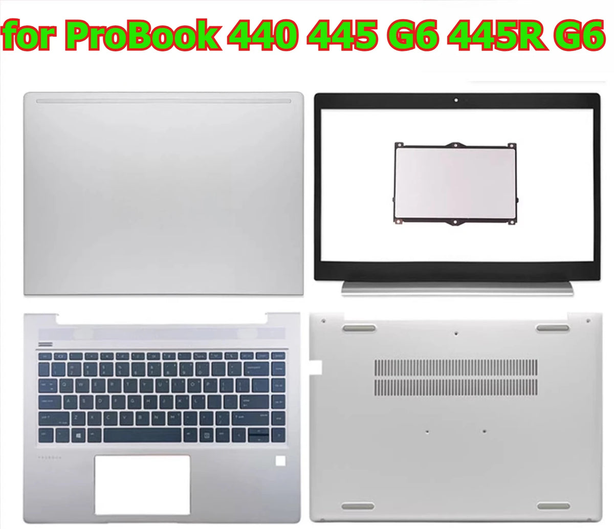 Cover case for HP ProBook 440 445 450 445R G6 lcd housing bezel frame  topcase palmrest KEYBOARD touchpad buttom hinge shell cover HP laptop repair parts