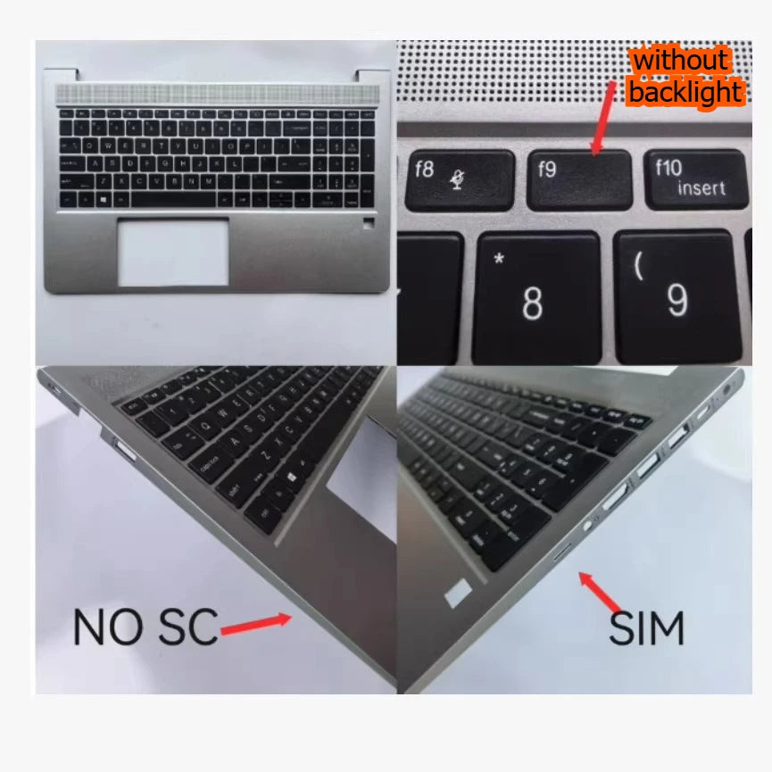 Cover case for HP Pro book 450 455 G8 ZHAN66 15 G4 HSN-Q31C lcd housing bezel frame topcase palmrest keyboard buttom hinge shell HP laptop repair parts