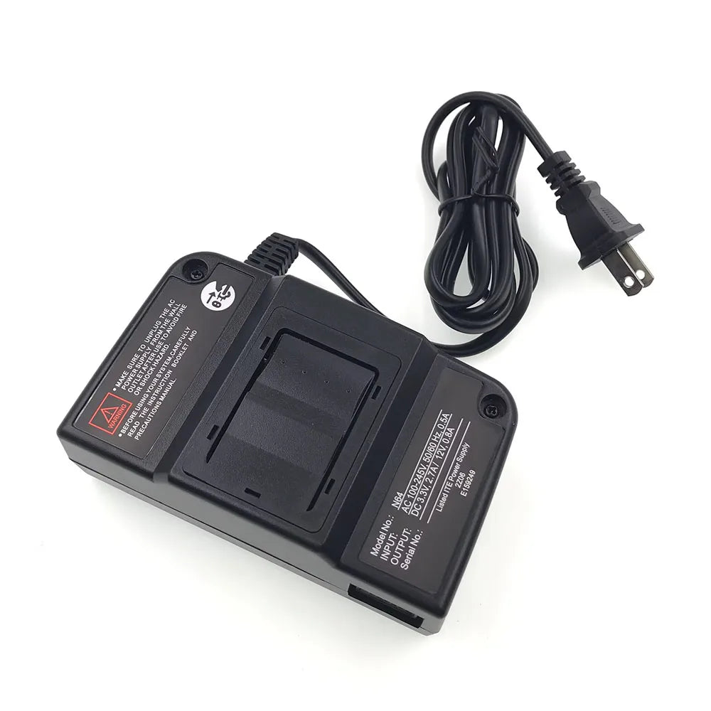 For Nintendo N64 AC Adapter Charger N64 US Plug Power Adapter Power Supply Cord Charging Charger Power Supply Game console repair parts