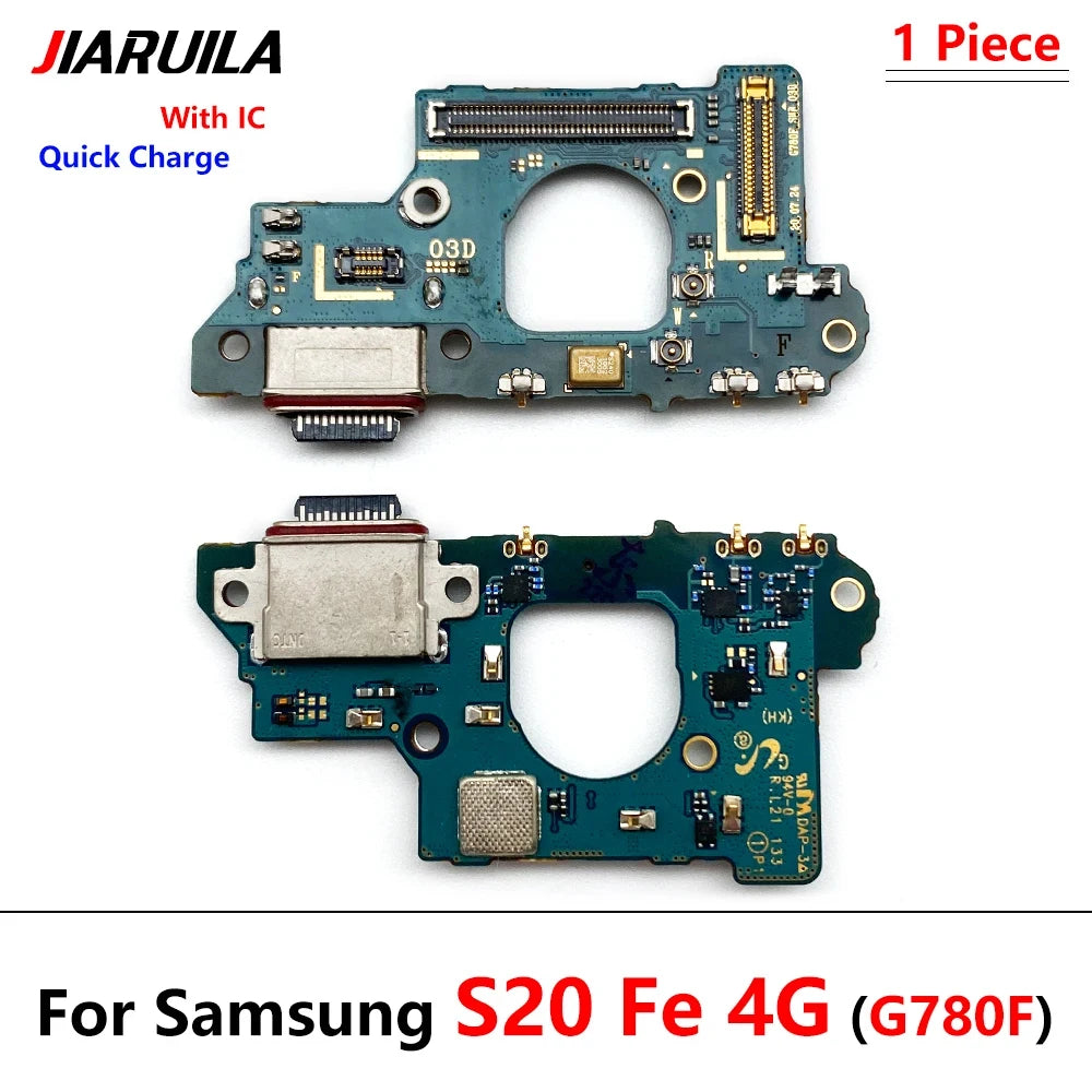 Dock Connector USB Charger Charging Board Port Microphone Flex Cable Board For Samsung S20 S21 Plus Ultra Fe 4G 5G G981B G986B Samsung phone repair parts