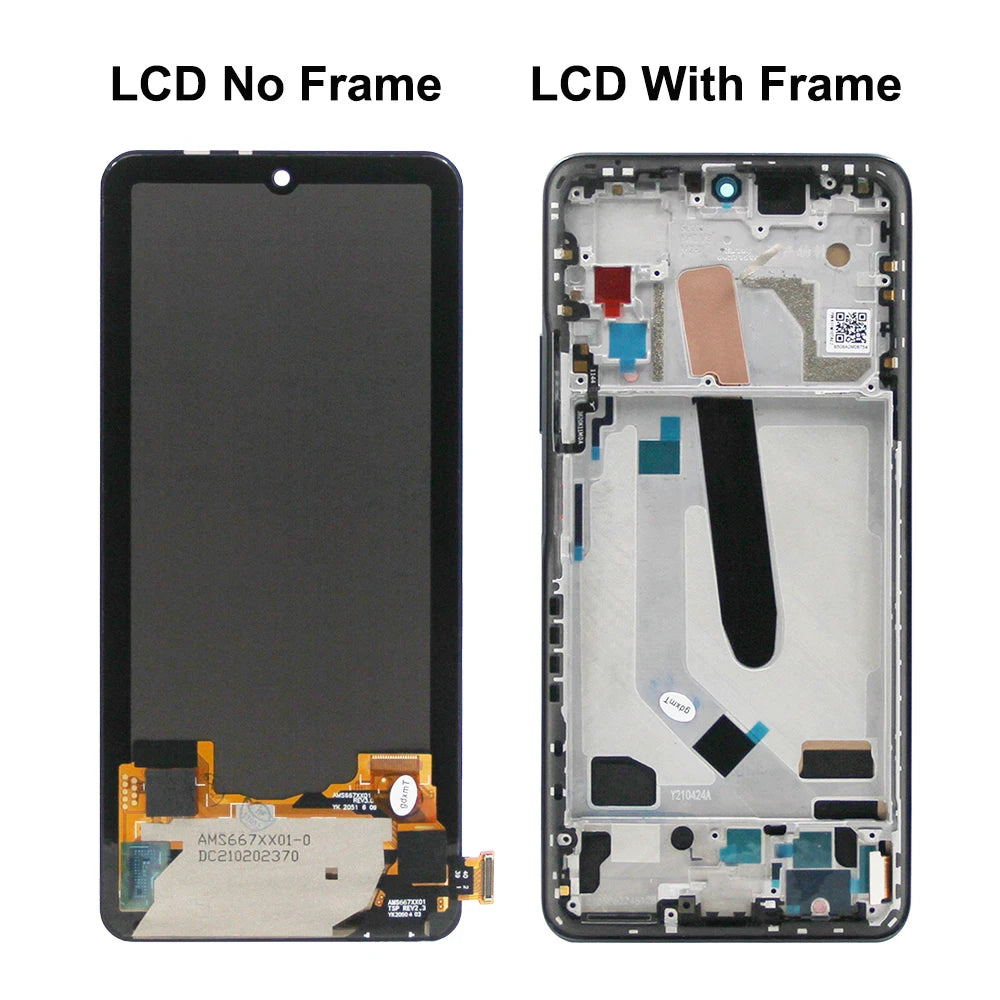 6.67" Super AMOLED Poco F3 Display Screen, for Xiaomi Poco F3 M2012K11AG Lcd Display Digital Touch Screen with Frame Replacement Xiaomi phone repair parts