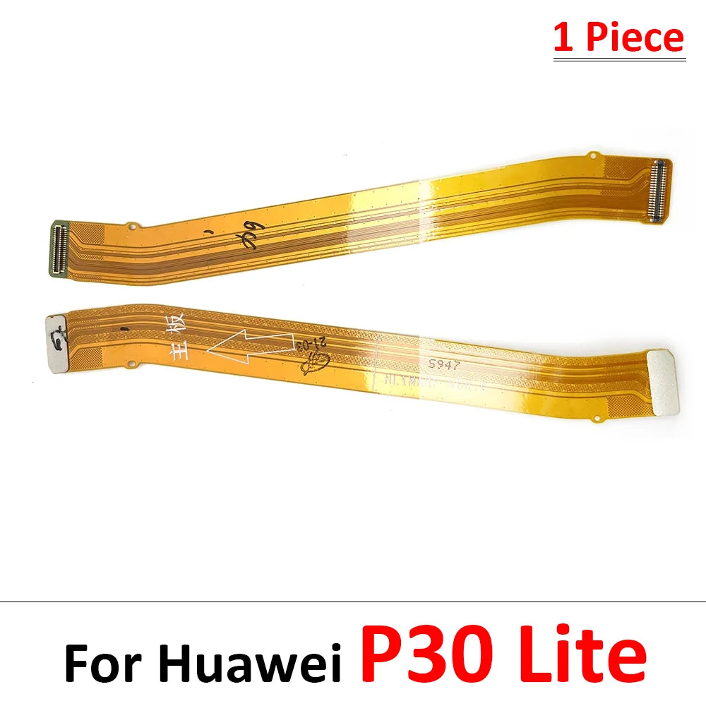 10Pcs, For Huawei P10 P20 P30 P40 P50 Lite Pro E P Smart 2018 2019 2020 Main Motherboard Flex Cable Replacement parts Huawei phone repair parts