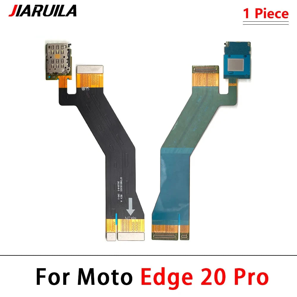 For Motorola Moto Edge 20 30 40 X30 Pro Neo Fusion Lite Ultra Plus Sim Card Reader Holder Connector Main Mainboard Flex Cable Motorola phone repair parts