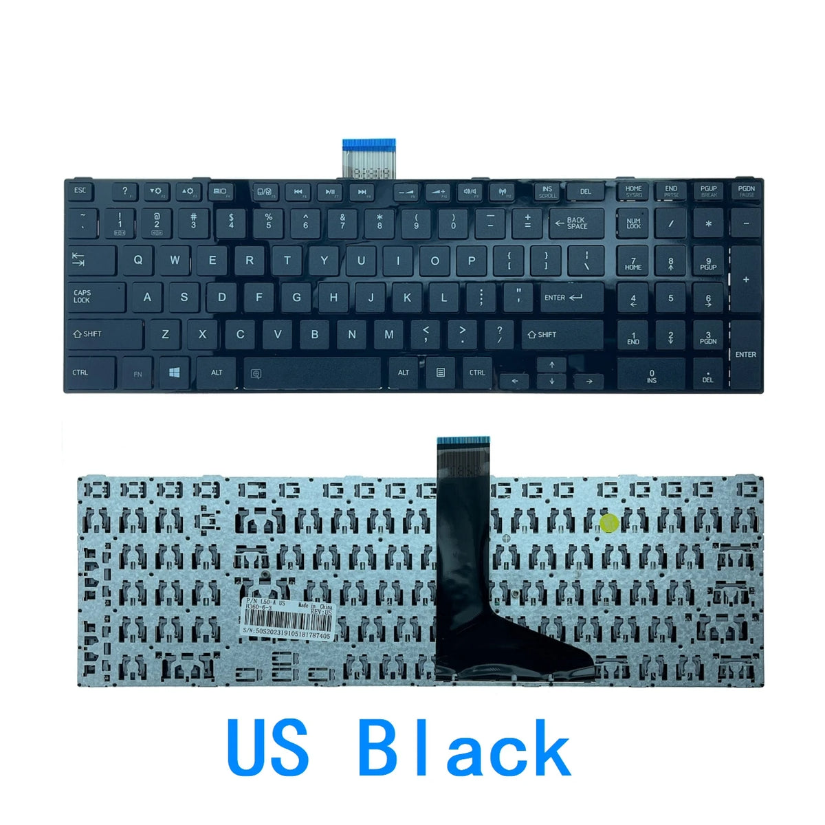 New US Russian Spanish Latin Arab Language  Keyboard For Toshiba Satellite L50-A S50 Notebook PC Replacement Keyboard