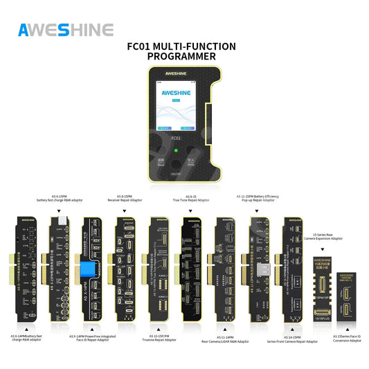 Aweshine AS FC01 Tag Face id Flex Cable for IPhone X XR XS MAX 1112 PRO MAX Mini Battery Dot Matrix Repair Read and Write Data Professional Repair Tools