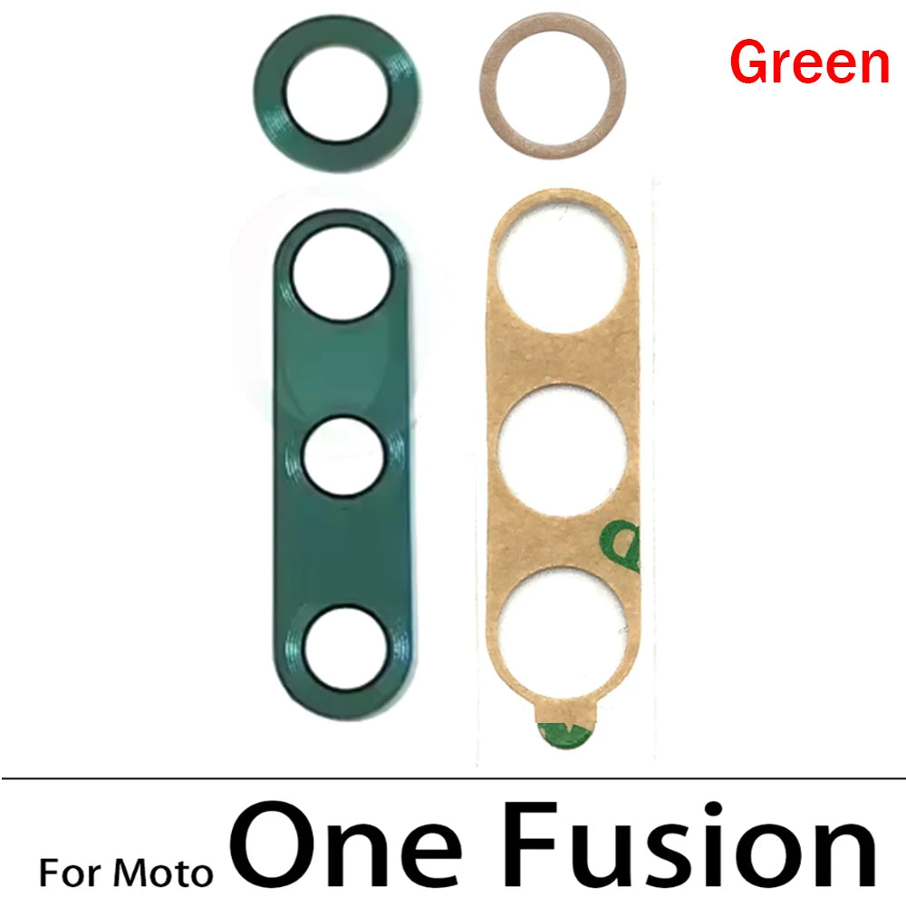 10Pcs,  Camera Glass Lens Back Rear Camera Glass Lens For Motorola Moto One Hyper Fusion Plus Action Vision With Adhesive Motorola phone repair parts