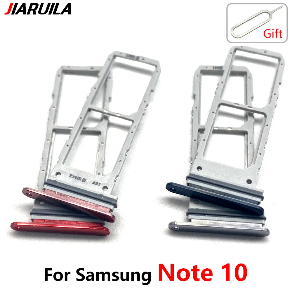 New Sim Card Tray Reader Socket Slot Holder For Samsung Note 10 Plus Lite / Note 20 Ultra Dual SIM Replacement Part Samsung phone repair parts