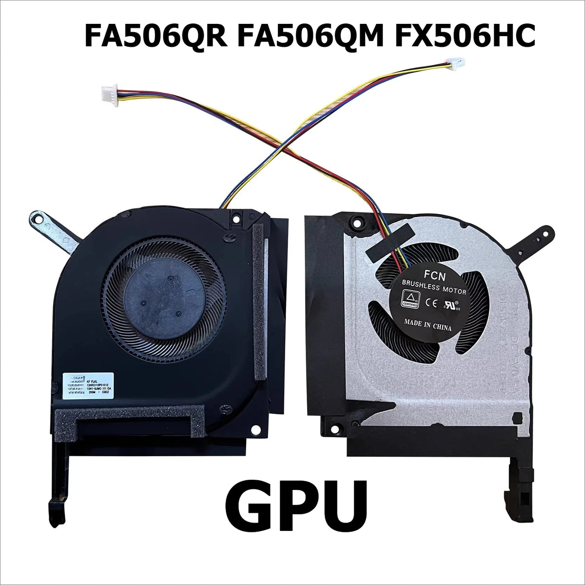 CPU GPU Colling fan for Asus FA506 FX506L FX506LU Fan FA706 FX505 TUF gaming  DFS5K12304363H DFS5K12114262H Asus laptop repair parts