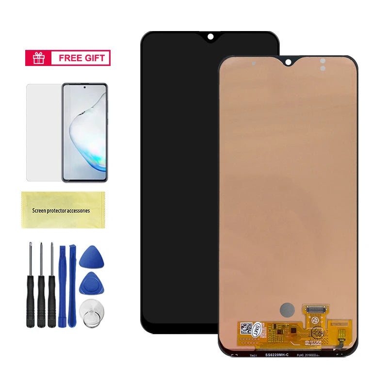 A20 Display Screen With Frame, for Samsung Galaxy A20 A205F/DS A205G/DS Lcd Display Touch Screen Digitizer Assembly Replacement Samsung phone repair parts