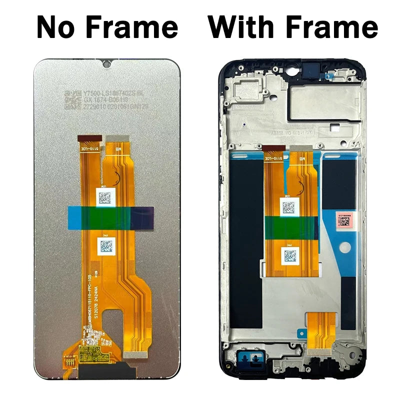 6.74"For Oppo Realme Note 60 Display For Realme Note60 RMX3933 LCD Display Touch Screen Digitizer Assembly Replacement  Oppo phone repair parts