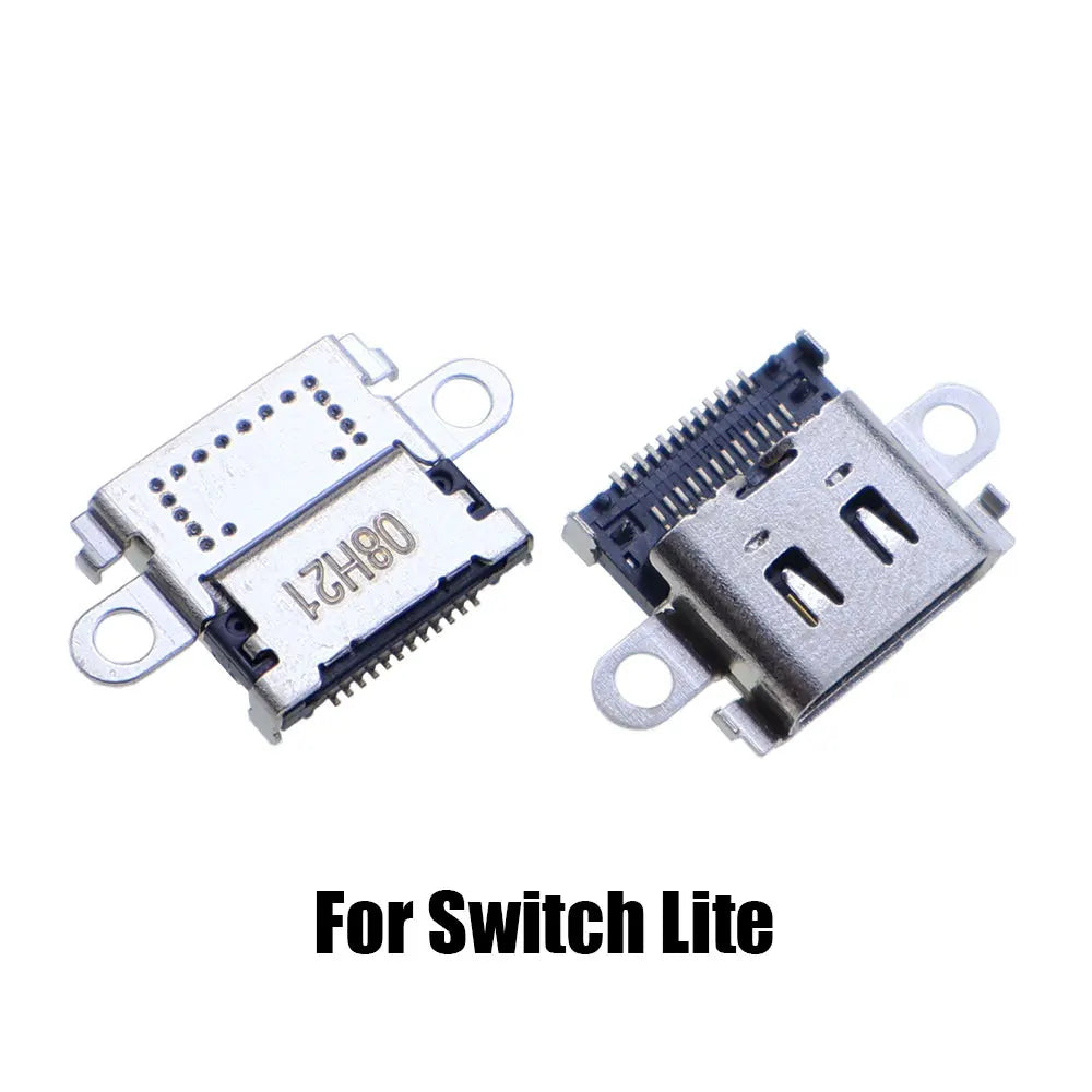 2pcs For NDS NDSL NDSi XL Power Socket Charging Port For GBA GBASP Link Connector For Switch / Lite / Oled / Pro NS Console Game console repair parts