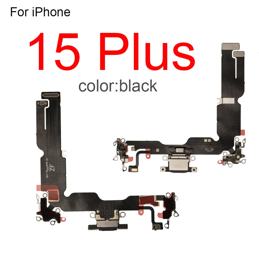 1Pcs USB Charging Port Flex For iPhone 12 13 14 Pro Max Mini Dock Charger Connector With MicroPhone Headphone Audio Jack Flex Ca iPhone phone repair parts