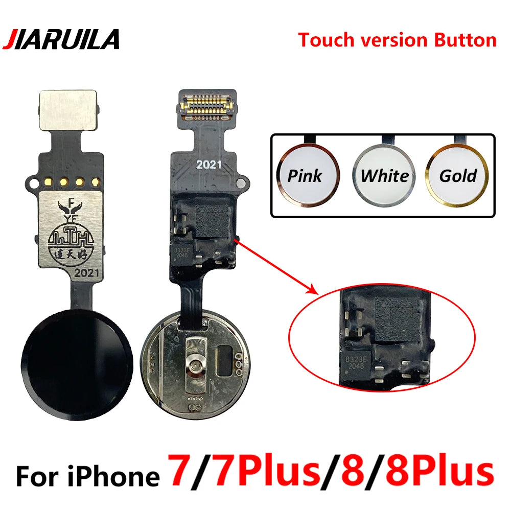 New Universal Home Button Fingerprint Flex Cable For iPhone 7 7G 8 8G Plus 7Plus 8Plus Restore Key Replacement Return functions iPhone phone repair parts