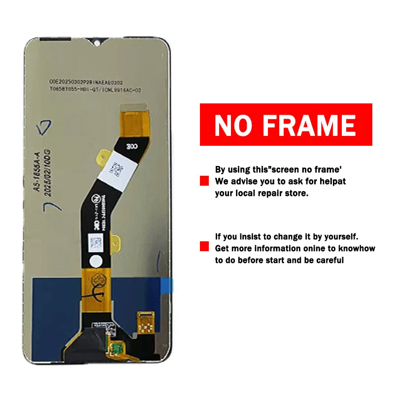 6.6"High Quality For ZTE Blade A54 Display Touch Screen Digitizer Assembly For ZTE Blade A34 LCD Display Replacement ZTE phone repair parts