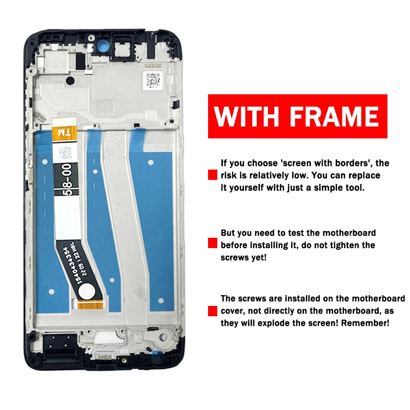6.5'' New 120Hz LCD For Motorola Moto G14/G54 PAYF0010IN XT-2343-1 LCD Display With Frame Touch Screen Digitizer Assambly Motorola phone repair parts