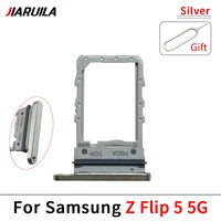 10Pcs/Lot, New For Samsung Z Flip 2 3 4 5 6 5G F711 F721 F731 F741 SIM Card Tray Slot Holder Adapter Accessories Samsung phone repair parts