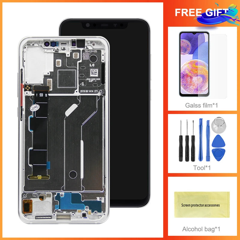 6.21" Mi 8 Display Screen Replacement, for Xiaomi Mi 8 Mi8 M1803E1A Lcd Display Digital Touch Screen With Frame Replacement Xiaomi phone repair parts