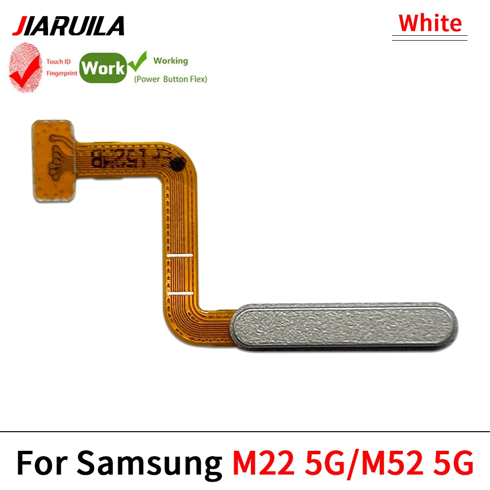 Home Button FingerPrint Touch ID Sensor Flex Cable For Samsung M22 M52 M62 M23 M14 M51 M31s 4G 5G Replacement Parts Samsung phone repair parts