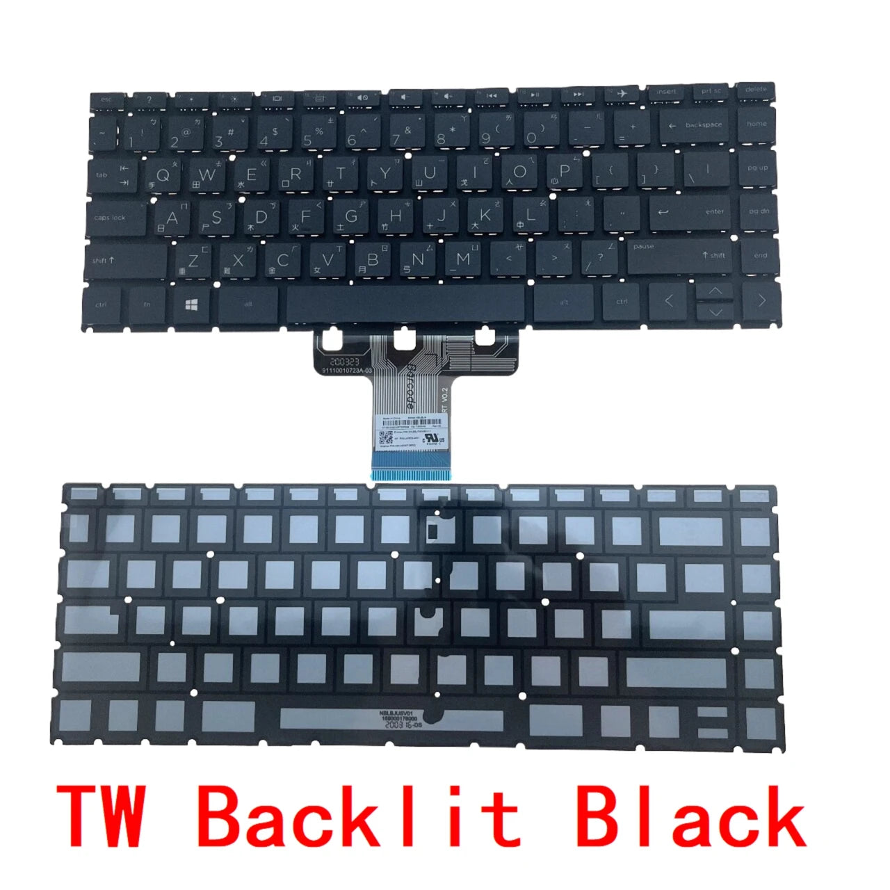 SP LA AR BR PT TW Backlit Keyboard For HP Pavilion X360 14-CD 14-CE 14-CM 14-DA 14-DK 14-CK 14-CC 14M-CD 14-DQ 14T-CD  HP laptop repair parts
