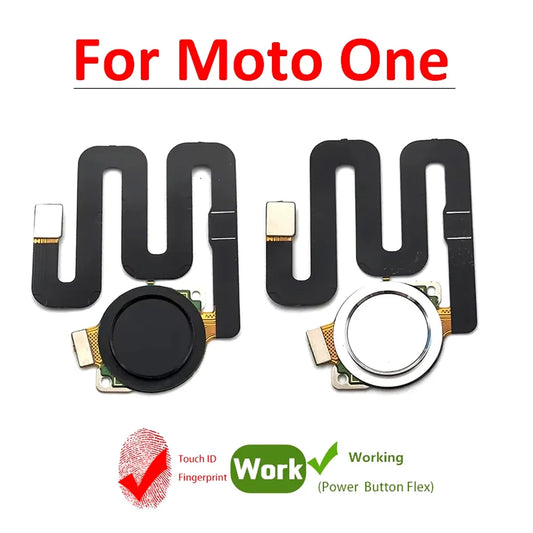 New For Motorora Moto One Fingerprint Sensor Home Return Key Menu Button Flex Cable Motorola phone repair parts