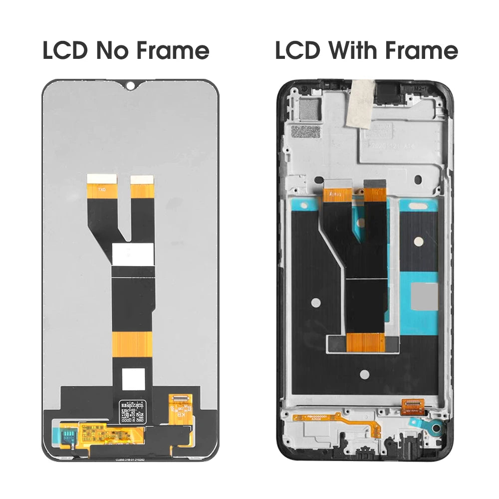 6.52" Screen Assembly for Realme C11 2021 Lcd Display Digital Touch Screen with Frame for Realme C11 2021 Screen Replacement Realme repair parts