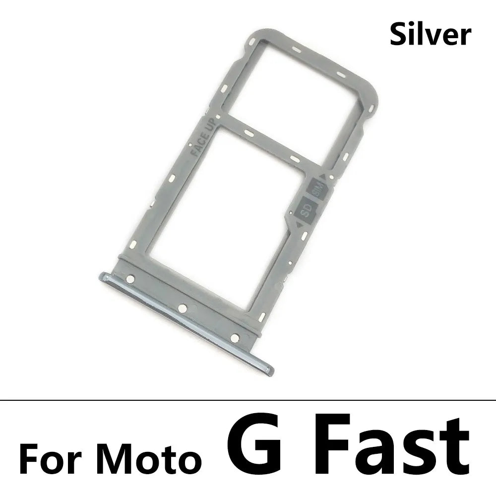 New SiM Tray For Motorola Moto G 5G Plus G Fast Power Play Stylus 2022 SIM Card Slot SD Card Tray Holder Adapter Motorola phone repair parts