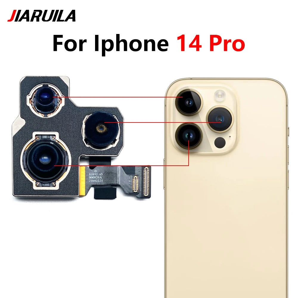 New Rear Big Back Camera Flex Cable For iPhone 11 12 13 14 15 Pro Max Plus Mini Main Camera Replacement Parts iPhone phone repair parts
