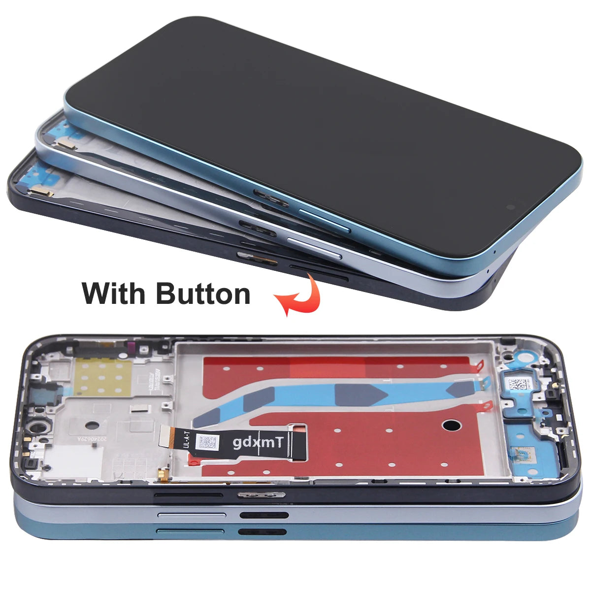 6.7'' LCD For Honor 200 Lite Display Touch Screen Digitizer Assembly Parts with frame For Honor 200 Lite Screen Replacement Honor phone repair parts