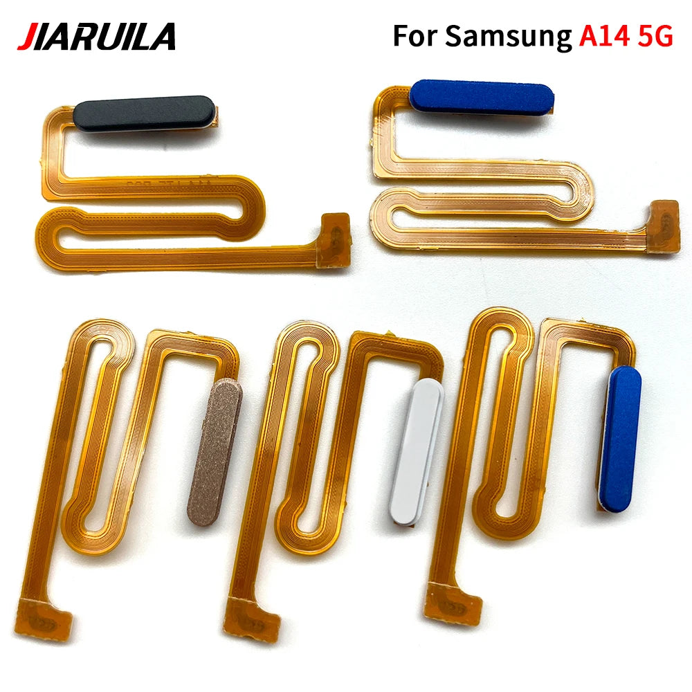 10Pcs/Lot, Home Button FingerPrint Touch ID Sensor Flex Cable Ribbon For Samsung A14 A24 A34 A54 4G 5G Replacement Parts Samsung phone repair parts