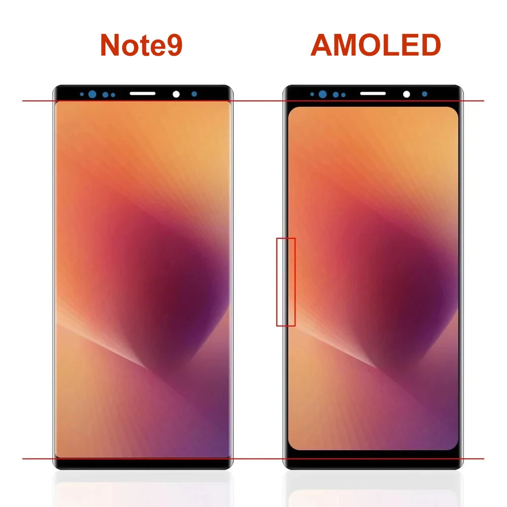 AMOLED Screen for Samsung Galaxy Note9 N960F N960F/DSLcd Display Digital Touch Screen with Frame for Samsung Galaxy Note 9 Samsung phone repair parts