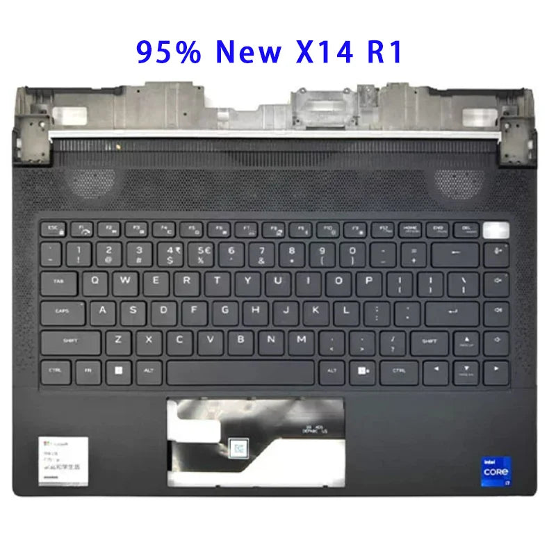 Cover case for Dell Alienware X14 R1 X14 R2 laptops, LCD screen top cover screen frame palm rest bottom shell air outlet hinge keyboard  Dell Laptop repair parts
