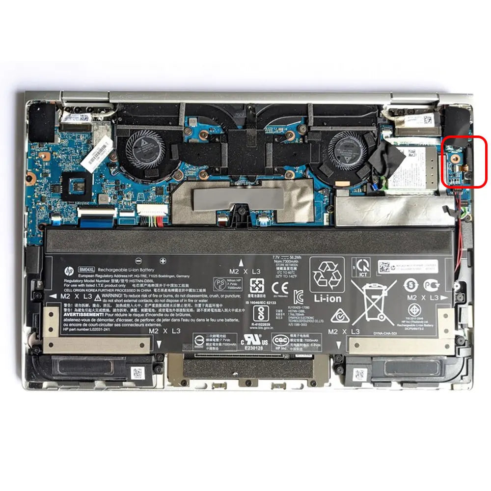 Compatible With For HP EliteBook X360 1030 G3 1030 G4 HSN-Q10C Laptop Switch Power Button Board with Cable Repairing Accessories HP laptop repair parts