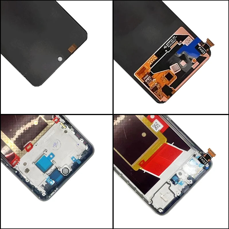 6.67"Super AMOLED For Realme 13+ LCD RMX5002 Display Touch Screen Digitizer For Realme 13 Plus RMX5000 LCD Frame  Oppo phone repair parts